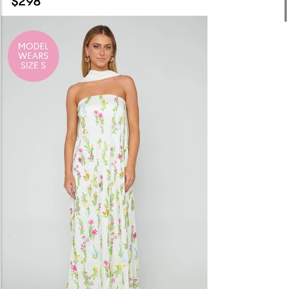 Show Me Your MuMu White Ruched Strapless Sundress